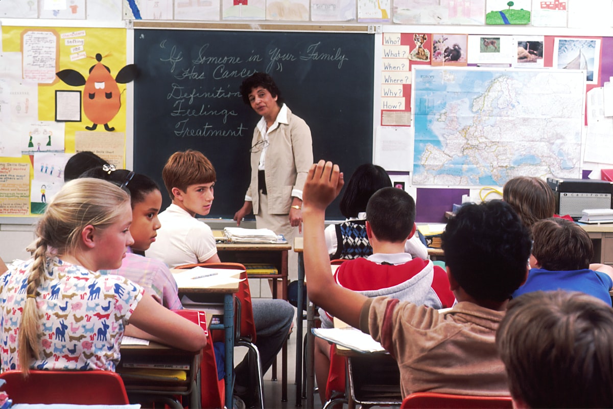 British education classroom